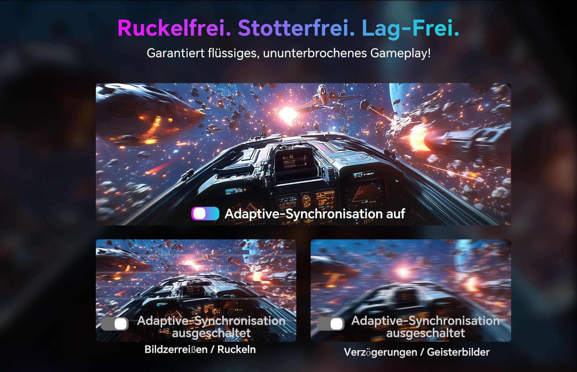 KTC H27T6 27 Zoll Gaming Monitor, QHD 210Hz Fast IPS, 1ms GTG, HDR400, FreeSync/G-Sync, höhenverstellbar