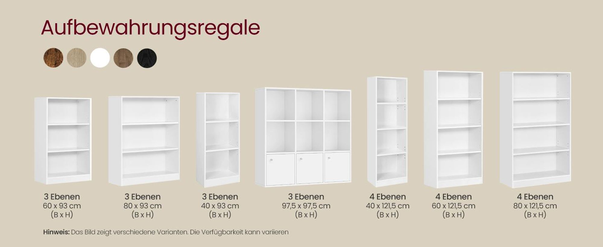 VASAGLE Bücherregal, Standregal, freistehend, mit 3 Fächern, höhenverstellbare Ablagen
