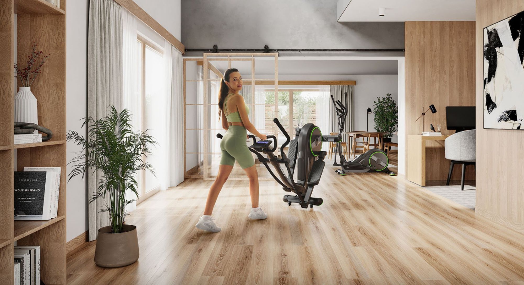 Zipro Crosstrainer Ergometer Wave – Elektromagnetischer Ellipsentrainer mit App-Steuerung – 32 Widerstandsstufen & Watt-Programm HRC Pulstraining