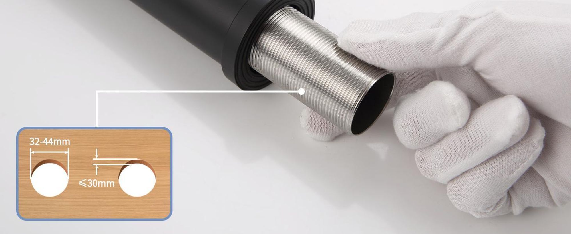 Homelody Wasserhahn Bad Schwarz,Waschtischarmatur ,Waschbecken Armaturen Badezimmer,Mischbatterie Hoch für Waschtisch，Edelstahl Waschbeckenarmatur