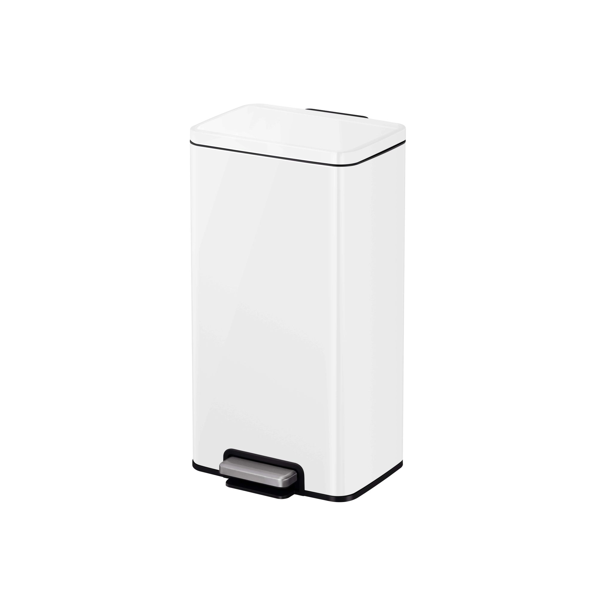 EKO - Madison Treteimer 30 Liter - Stainless Steel Plastic - Matt Weiß