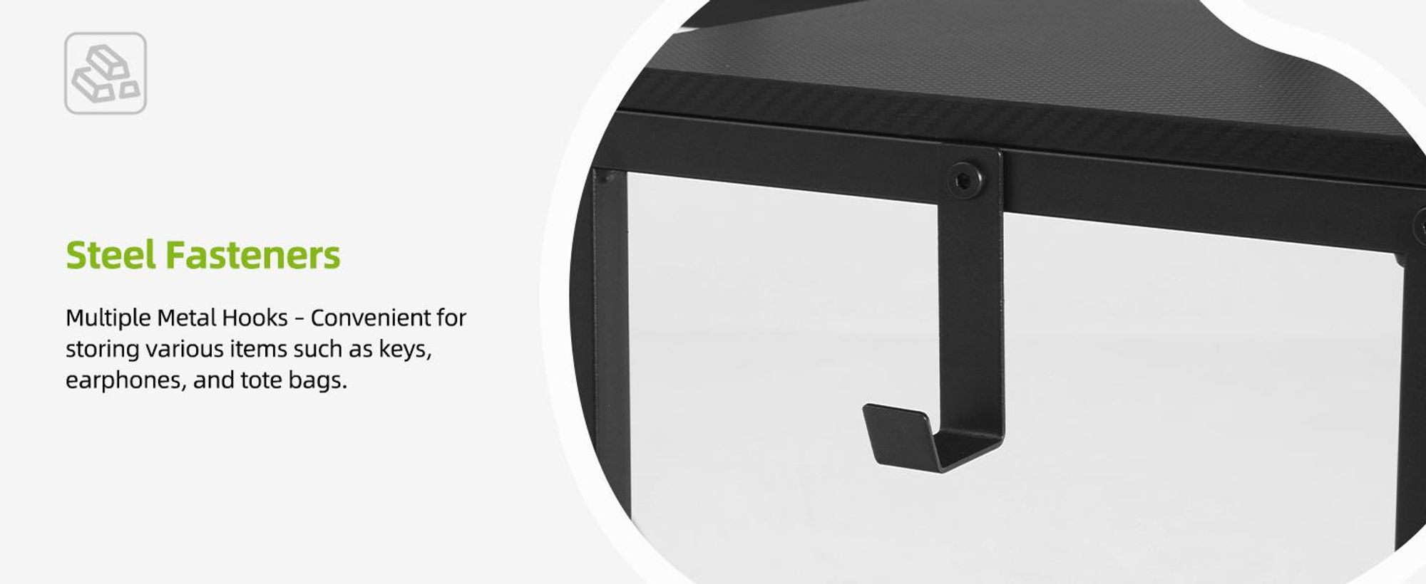 YITAHOME L-förmige Schreibtisch, 137cm LED Gaming Tisch mit Steckdose Schubladen, Computertisch, Schwarz