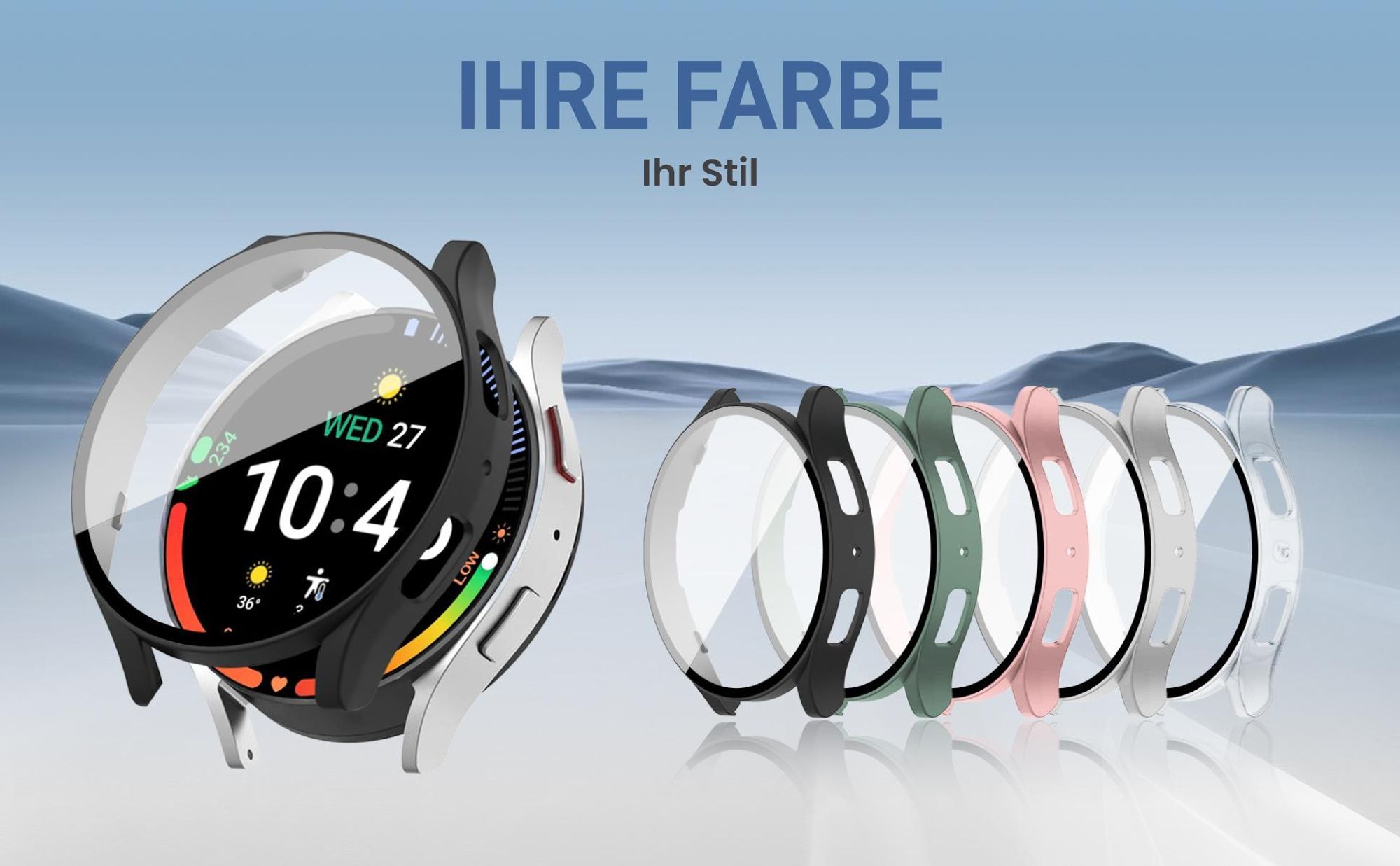 Cover Front Back für Samsung Galaxy Watch7 44 mm in verschiedenen Farben