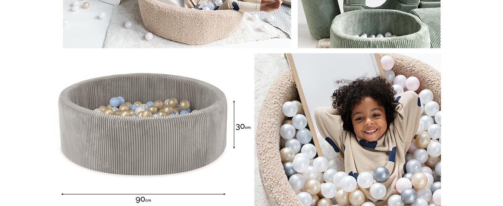 MISIOO kula do kąpieli z piankowym wypełnieniem - 90x30cm - 200 kul do kąpieli - Wysokiej jakości kule do kąpieli dla dzieci - Miękka i bezpieczna zabawka