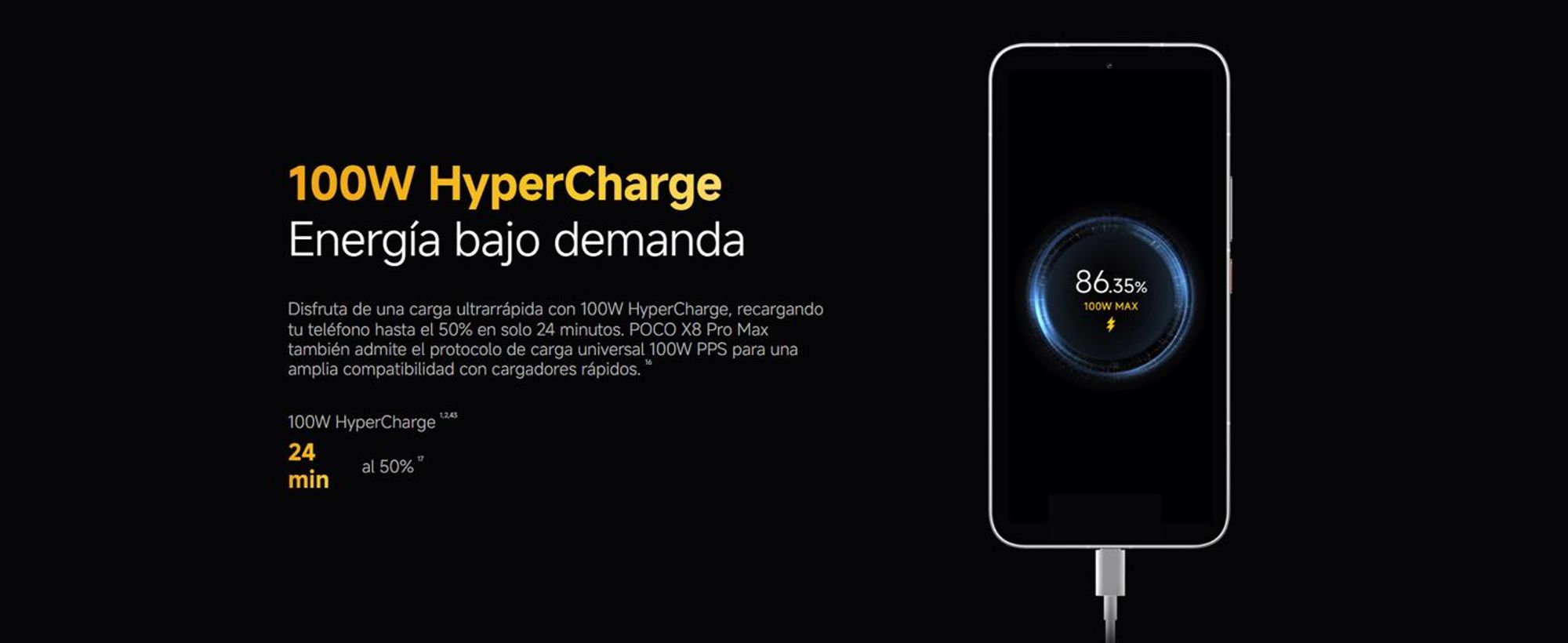Xiaomi Poco X8 Pro Max, color azul, procesador MediaTek Dimensity - Teléfono móvil - 512 GB