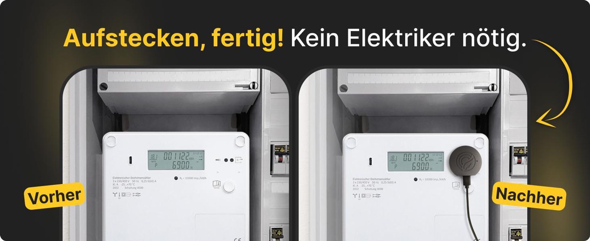 Solakon® PowerTracker IR Smart Meter - Optischer IR-Energiezähler für die Solakon ONE Speicher - Echtzeit-Messung des Netzverbrauchs