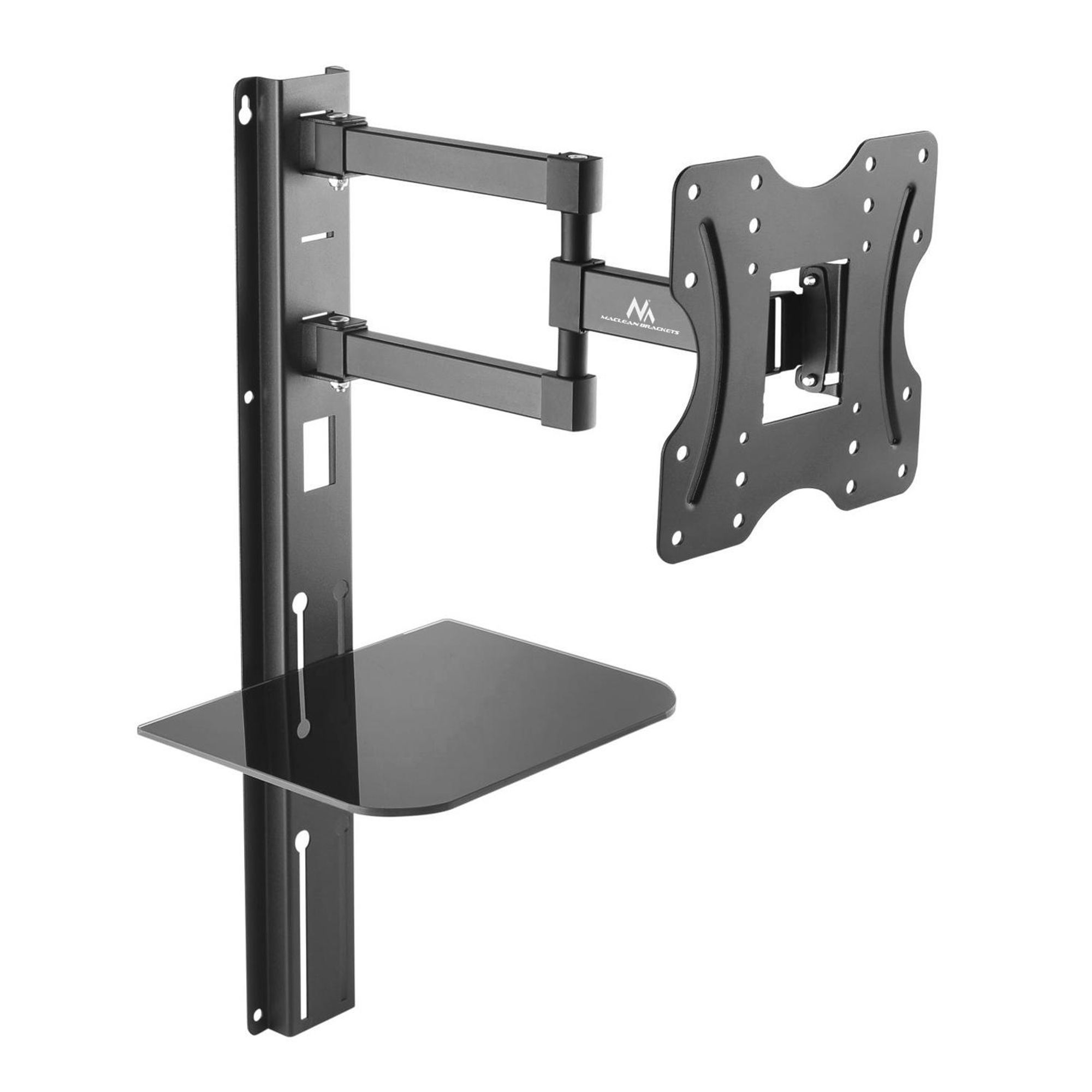 Fernseher TV Wandhalterung mit DVD Ablage Regal Halterung VESA 100-200 Halterung