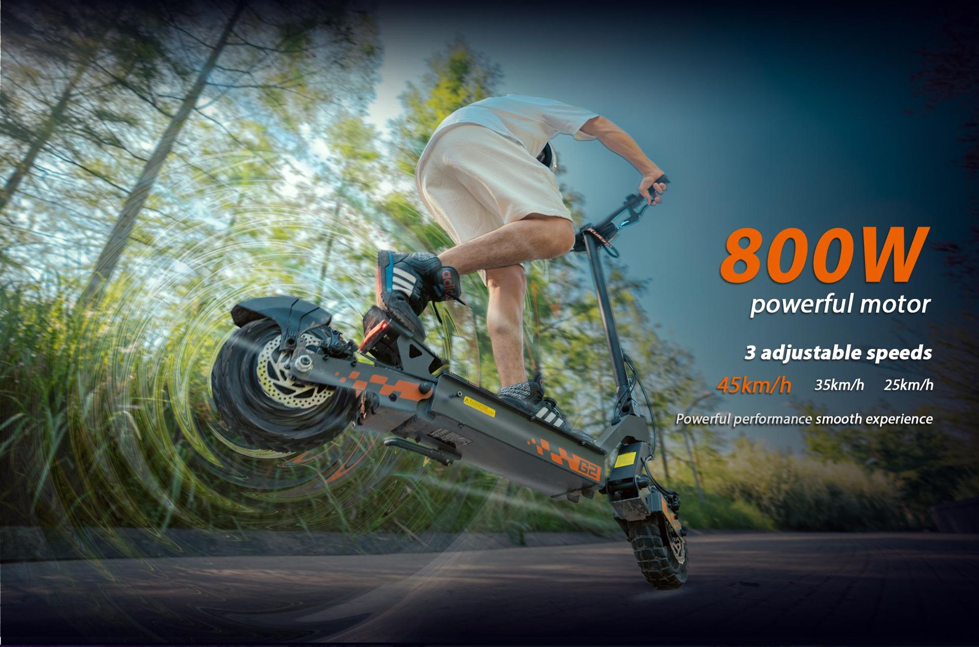 G2 - 2026 Version - Trottinette électrique pliable - Pneus 10" - Batterie 48v 15Ah - Autonomie 55KM - Usage sur terrain privé uniquement