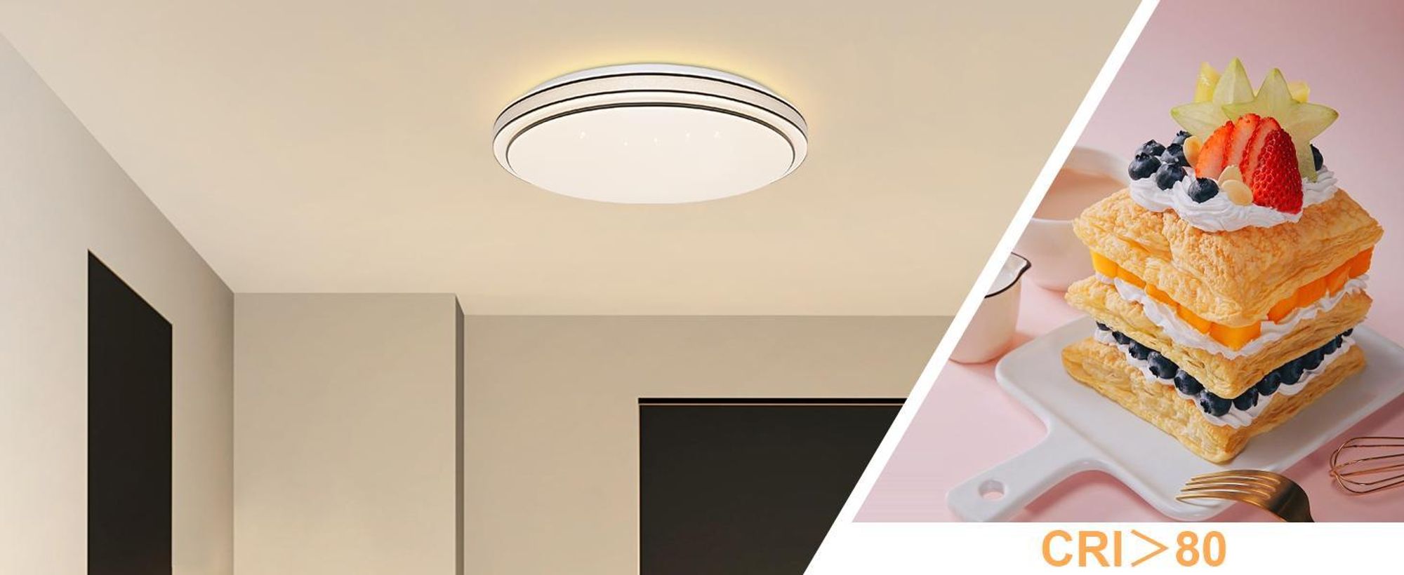ZMH Deckenlampe LED Deckenleuchte Schlafzimmer 23W Schlafzimmerlampe Dimmbar mit Fernbedienung Ø27cm Sternenhimmel Küche Rund für Wohnzimmer Flur