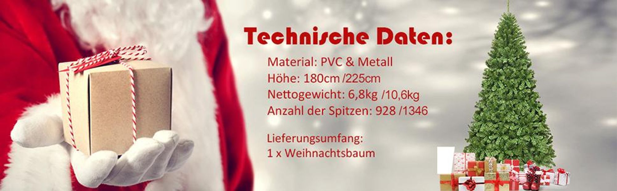 COSTWAY 180cm Künstlicher Weihnachtsbaum, Tannenbaum mit 928 Spitzen PVC Nadeln, Metallständer&Klappsystem, Christbaum, Kunstbaum Weihnachten Grün