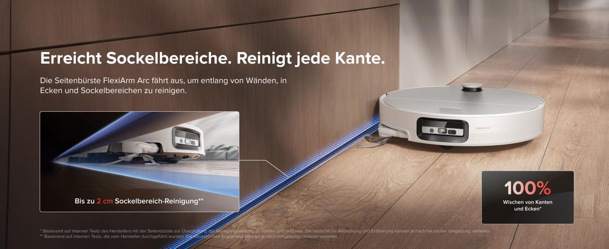 Roborock Saros 20 Sonic Staubsauger Roboter, 36.000 Pa Saugroboter mit Wischfunktion, Dual Anti-Tangle System, 7,98cm Ultra-Slim Design (Weiß)