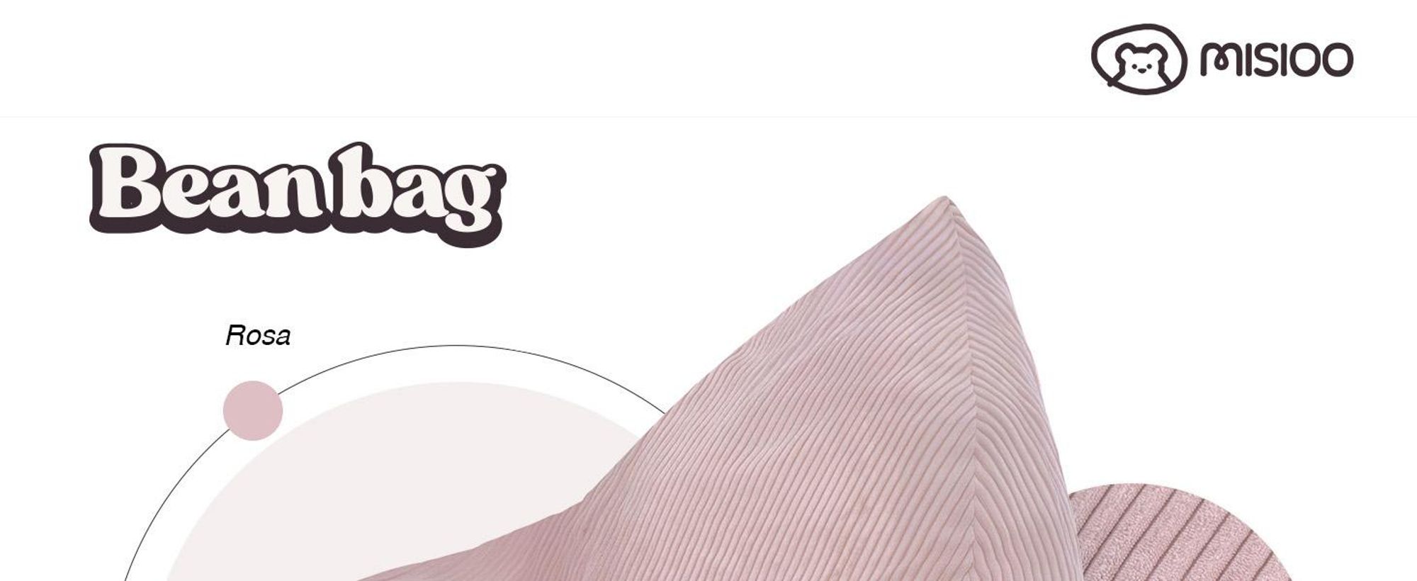 MISIOO Kinder Sitzsack Premium - Ergonomischer - Ab 12 Monaten - Bequeme Sitzsäcke fürs Kinderzimmer - Sitzsack mit Leichter Styroporfüllung