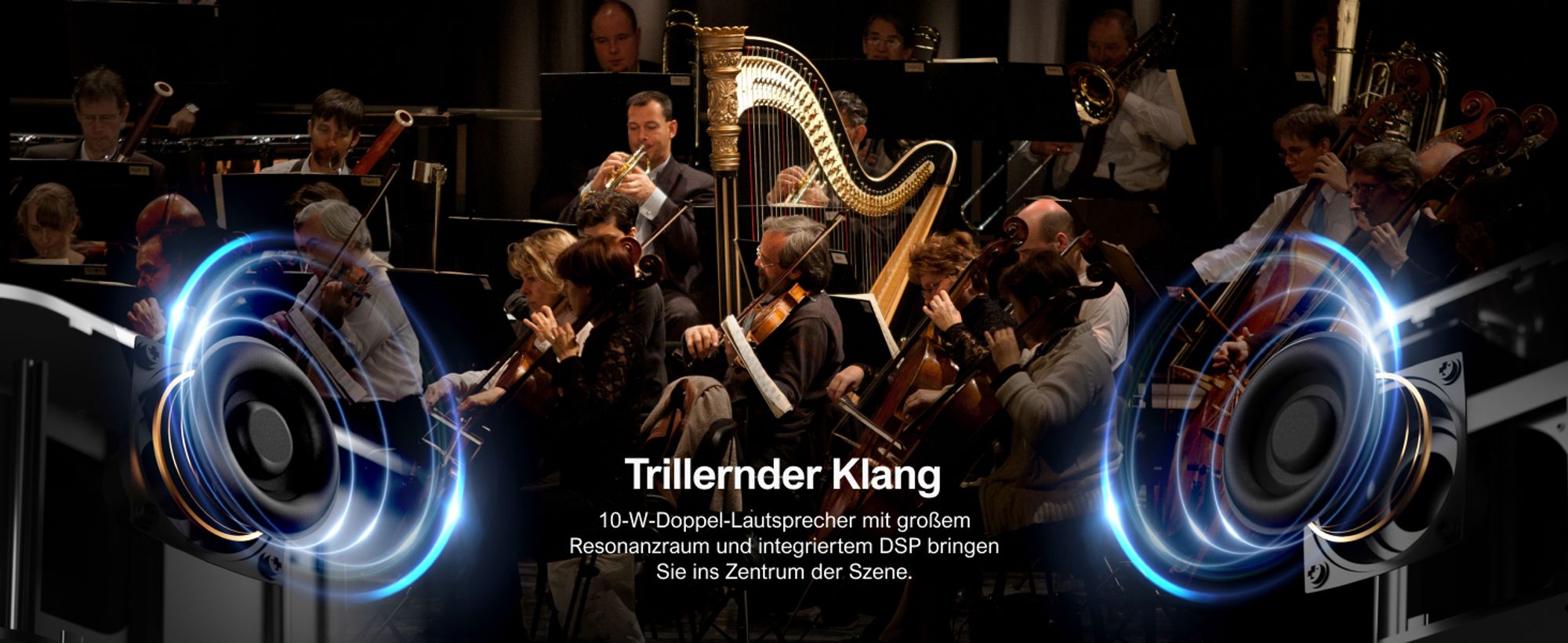 Kraftvoller Stereoklang