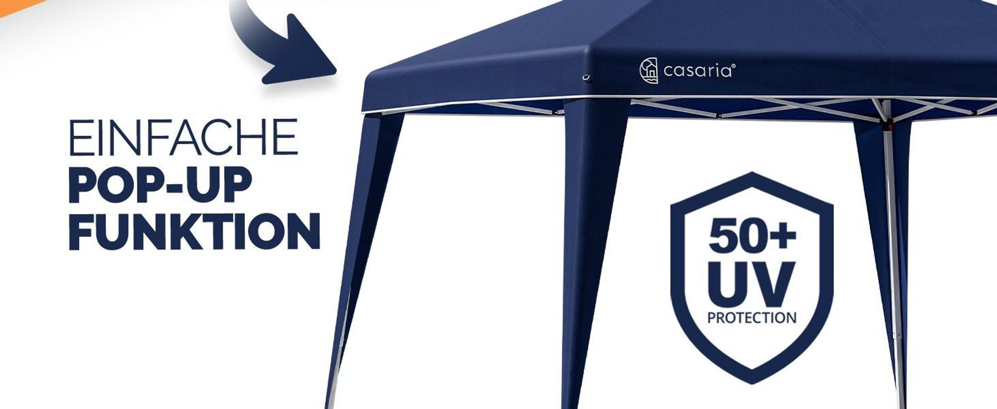 CASARIA Pavillon Capri 3x3m Pop-up Beige