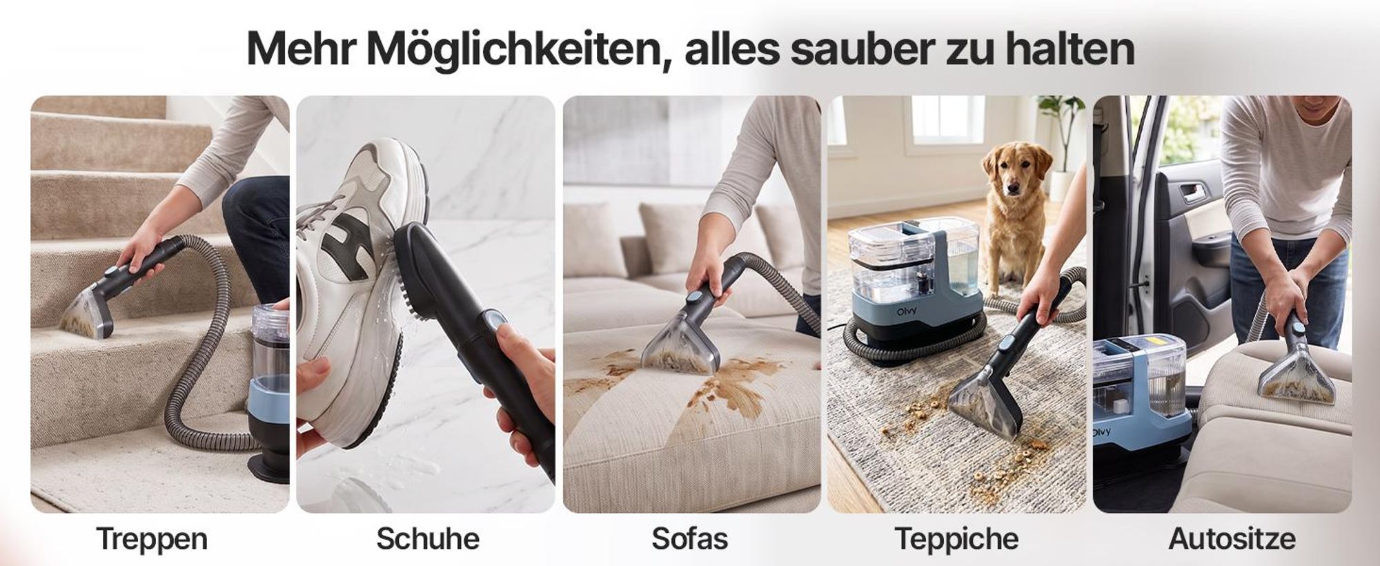 Olvy Teppichreiniger Waschsauger 17.000 PA – Leistungsstarker Nasssauger