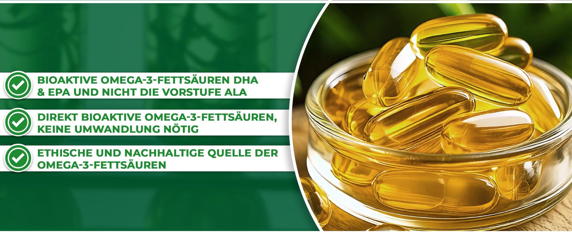 QIDOSHA <b>Omega 3</b> Algenöl Kapseln: Bild 3