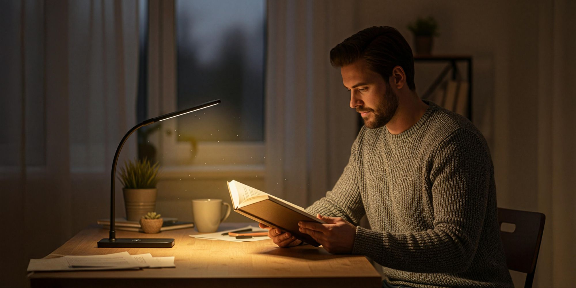 LED Schreibtischlampe Schwarz mit 15W Induktionsladegerät, Touch-Steuerung & 3 Lichtmodi, Nachttischlampe für Kinder & Büro, EVI TECH Qi Ladestation
