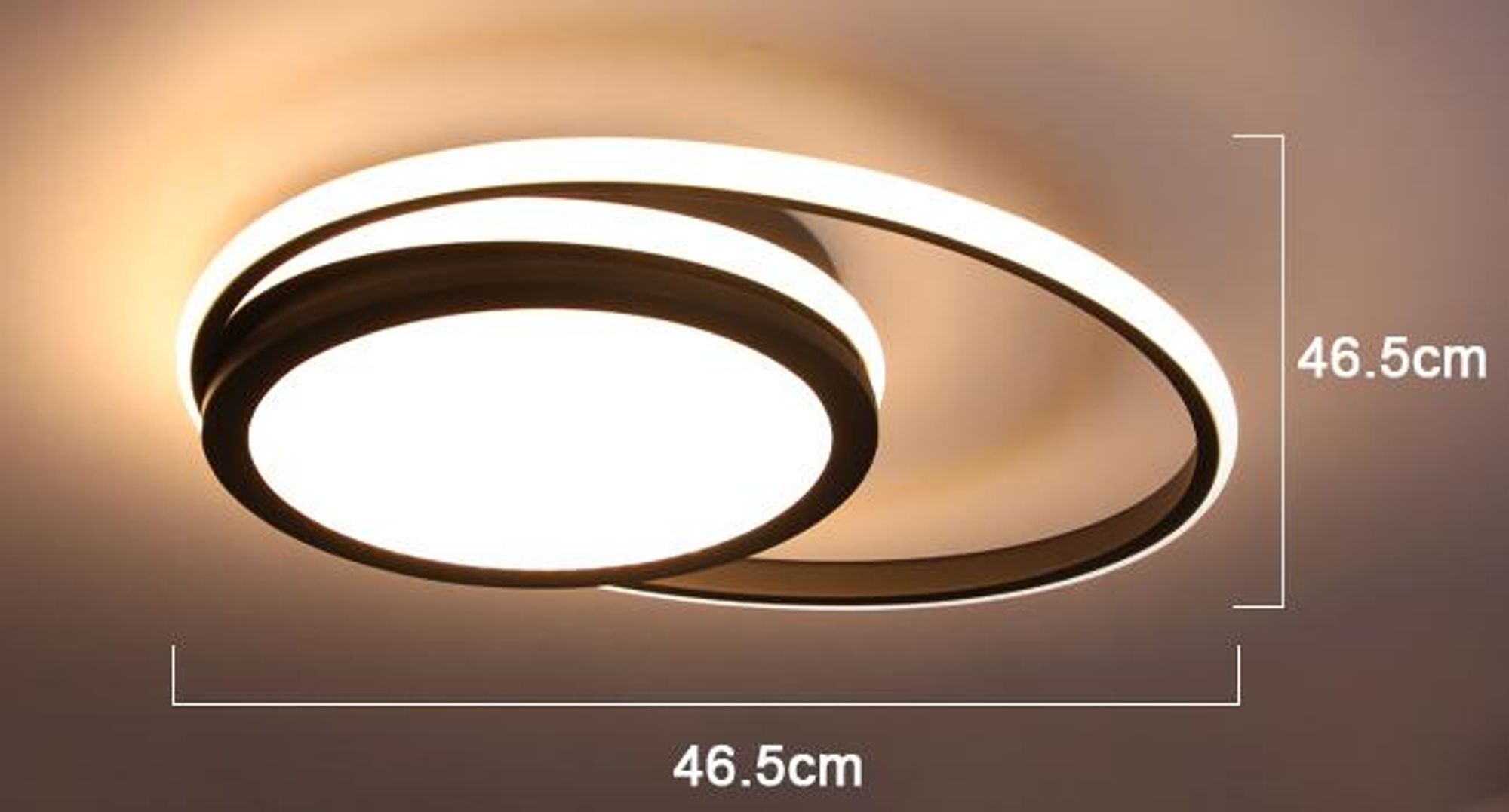 ZMH LED Deckenleuchte - Dimmbare Moderne Runde Küchenleuchte 56 W mit Sternenhimmel Design