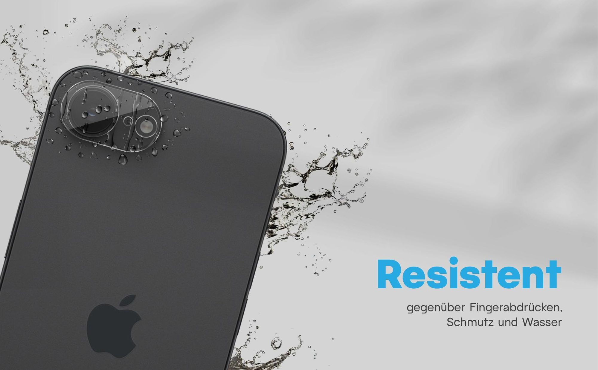 Zweierpack Kameragläser für Apple iPhone 16e - Resistent gegen Fingerabdrücke