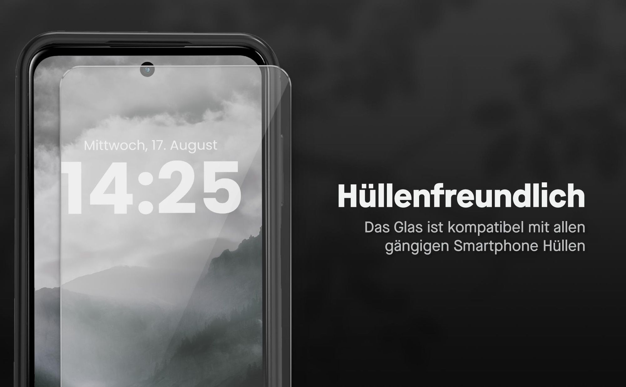 Displayfolie Doppelpack für Motorola G55 5G mit blasenfreier Verklebung
