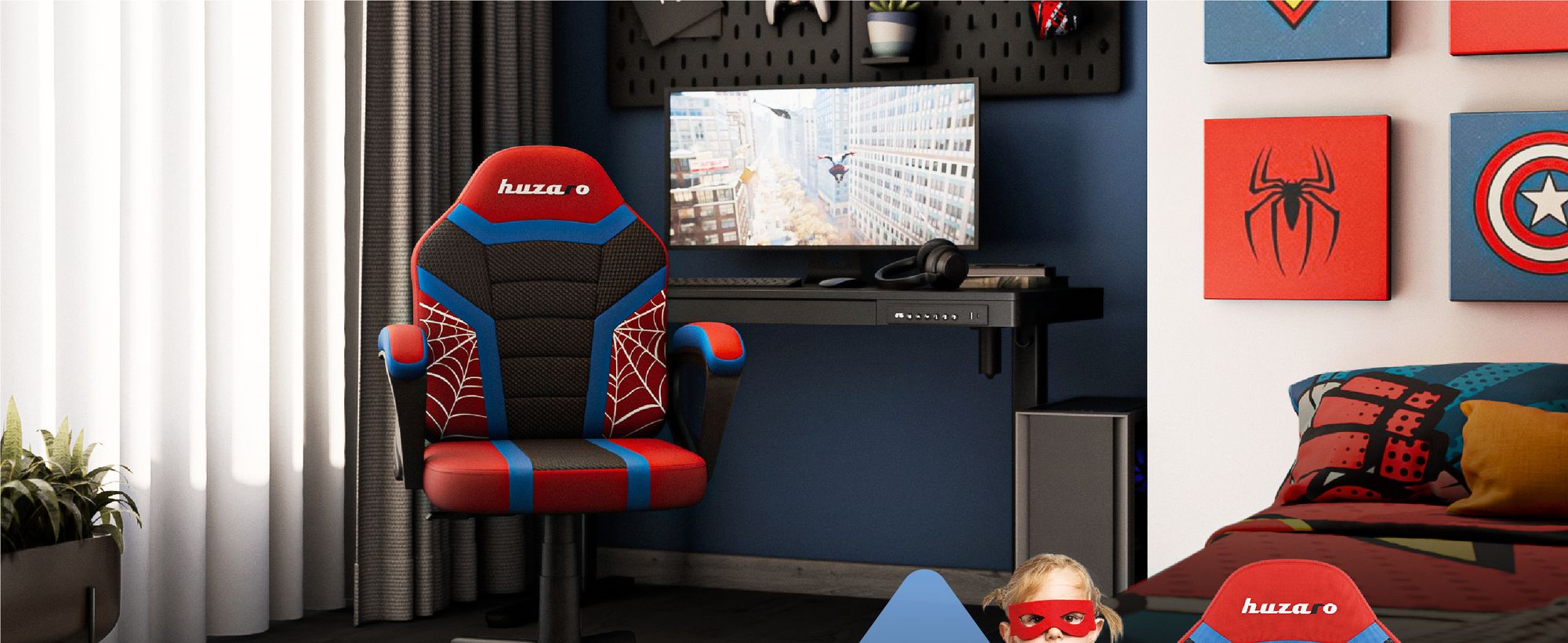 Huzaro Ranger 1.0 kinder gaming stuhl 130 kg belastbarkeit chefsessel gaming sessel büro stühle for gamer Spider