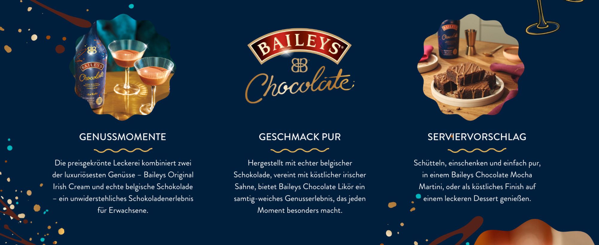 Baileys Chocolate, Original Irish Cream mit Belgischer Schokolade, 17% vol, 500ml Einzelflasche