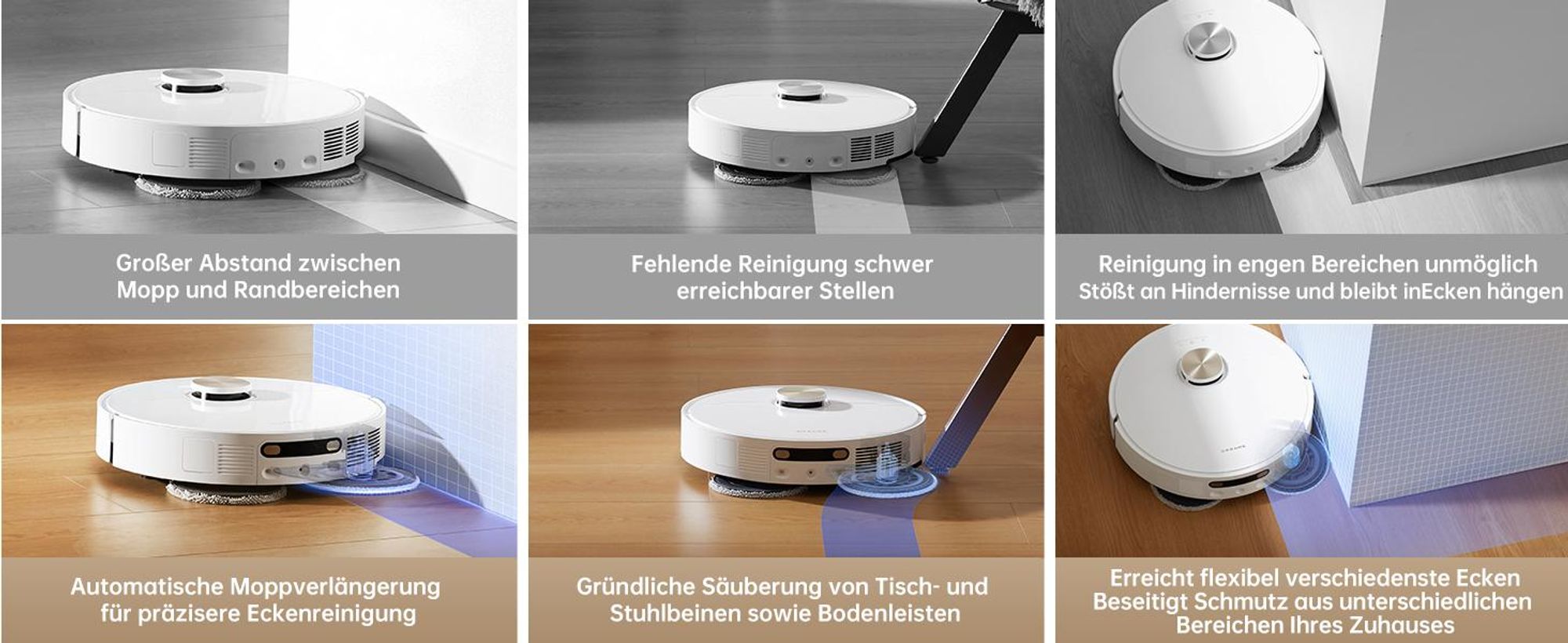 Dreame L10s Pro Ultra Heat Roboter Saugroboter mit Wischfunktion,Automatische Moppreinigung,heißem Wasser,7000Pa,Doppelte Mopp- und Bodenreinigung