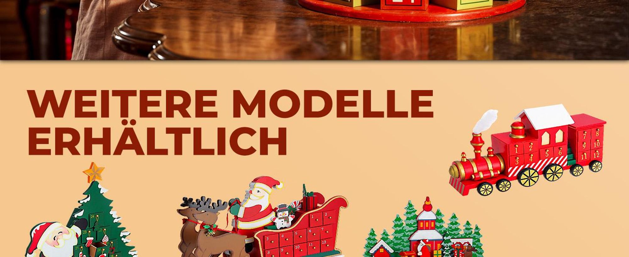 SPIELWERK Wiederverwendbarer Adventskalender Geschenkeberg XL Zum Befüllen