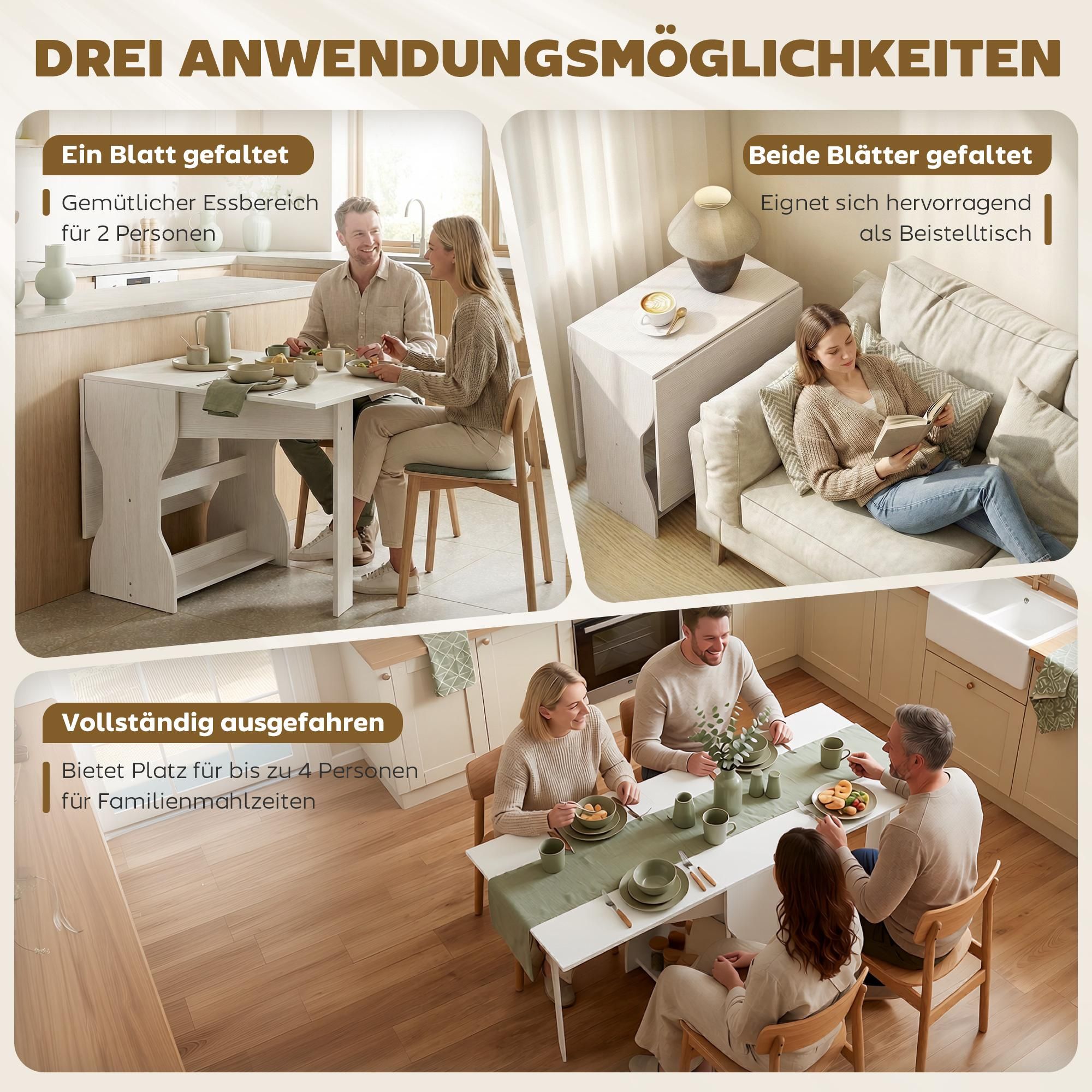 Esstisch kleine Konsolentisch