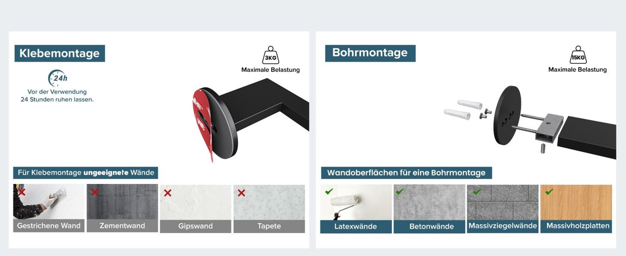 doporro Toilettenpapierhalter selbstklebend, Klopapierhalter aus Edelstahl ohne Bohren, Klorollenhalter für Badezimmer, Matt Weiß Lino-04