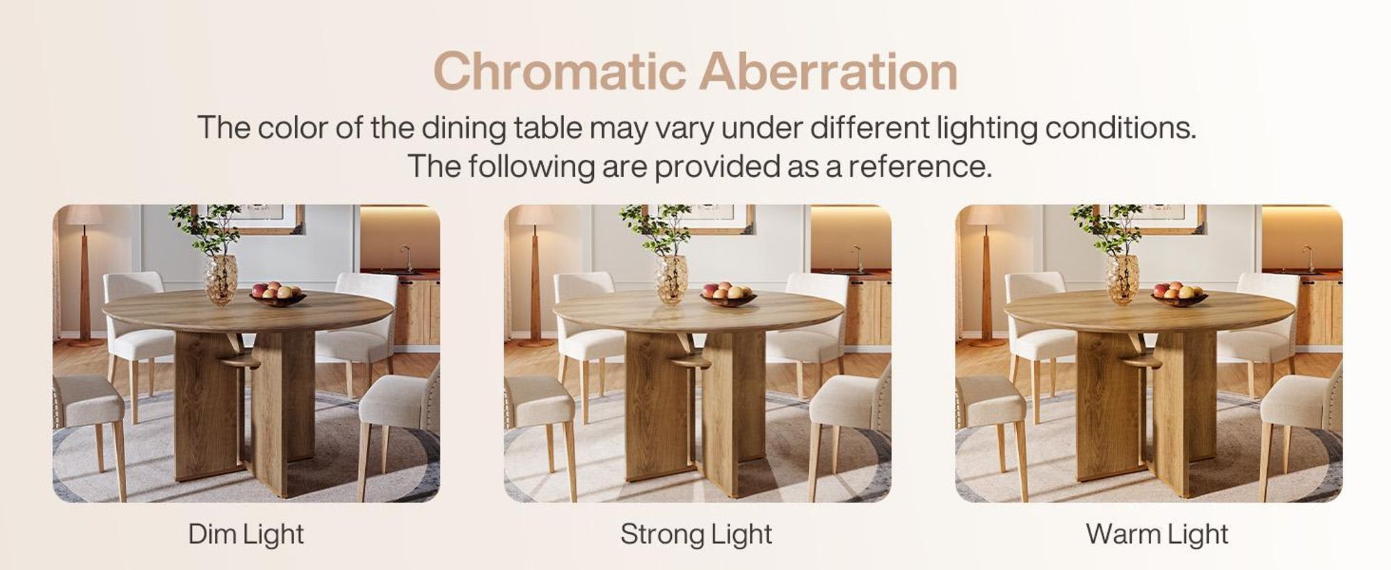 Table à manger ronde Tribesigns, 100 cm Table de cuisine de style rustique avec compartiment de rangement et piètement stable en X pour salle à manger, salon et cuisine, marron