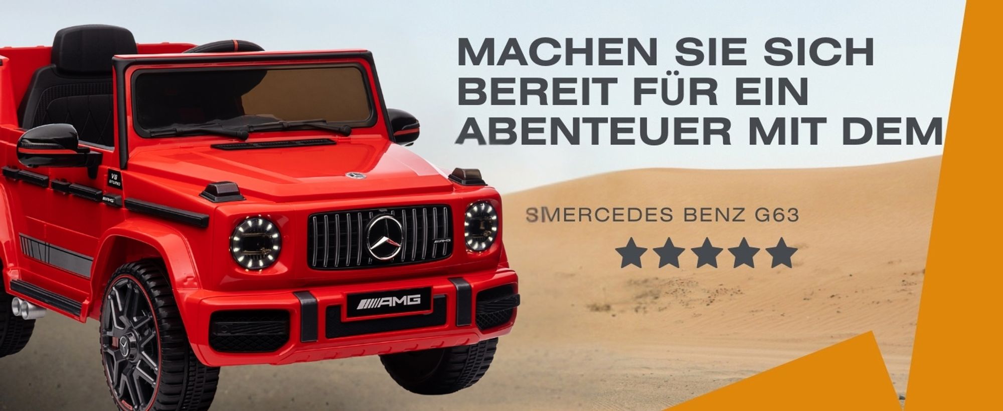 FCH Elektroautos für Kinder Mercedes Benz G63 AMG mit 12V Elektrofahrzeug 2,4G Fernbedienung, 2-türiges Kinder-Elektrofahrzeug mit MP3 Rot