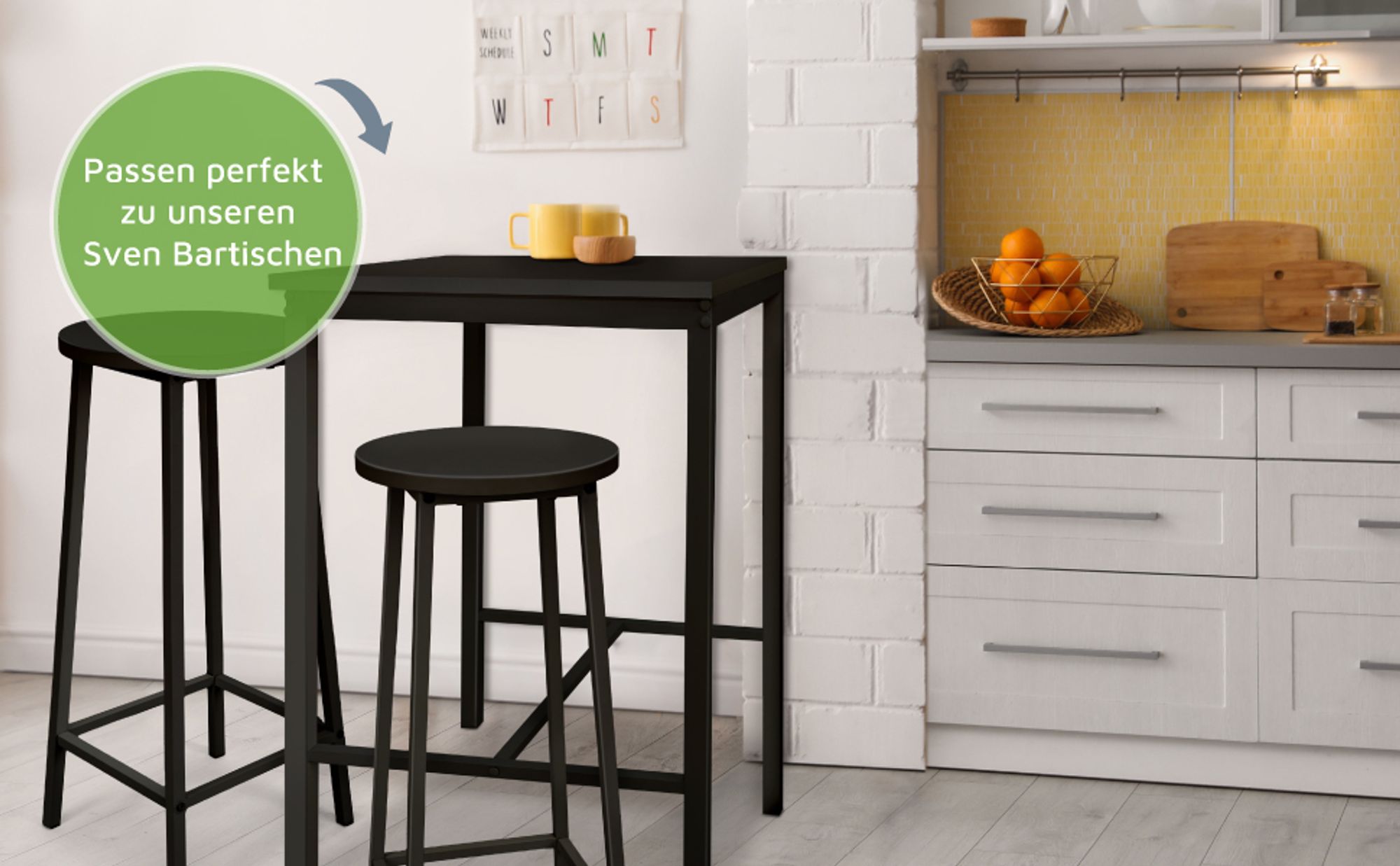 Bartisch mit 2 Barhocker