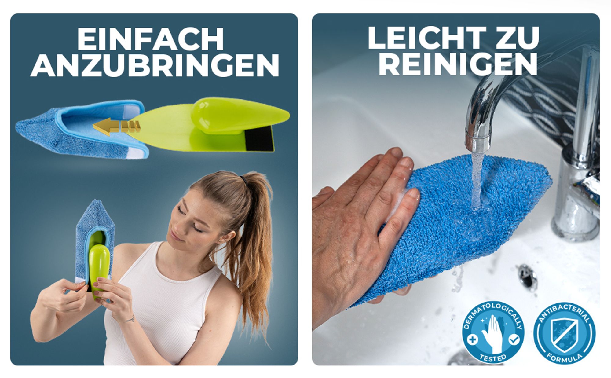 Silva - Mini Hand Mop - Nachhaltige Mikrofaser Allzweckbezug