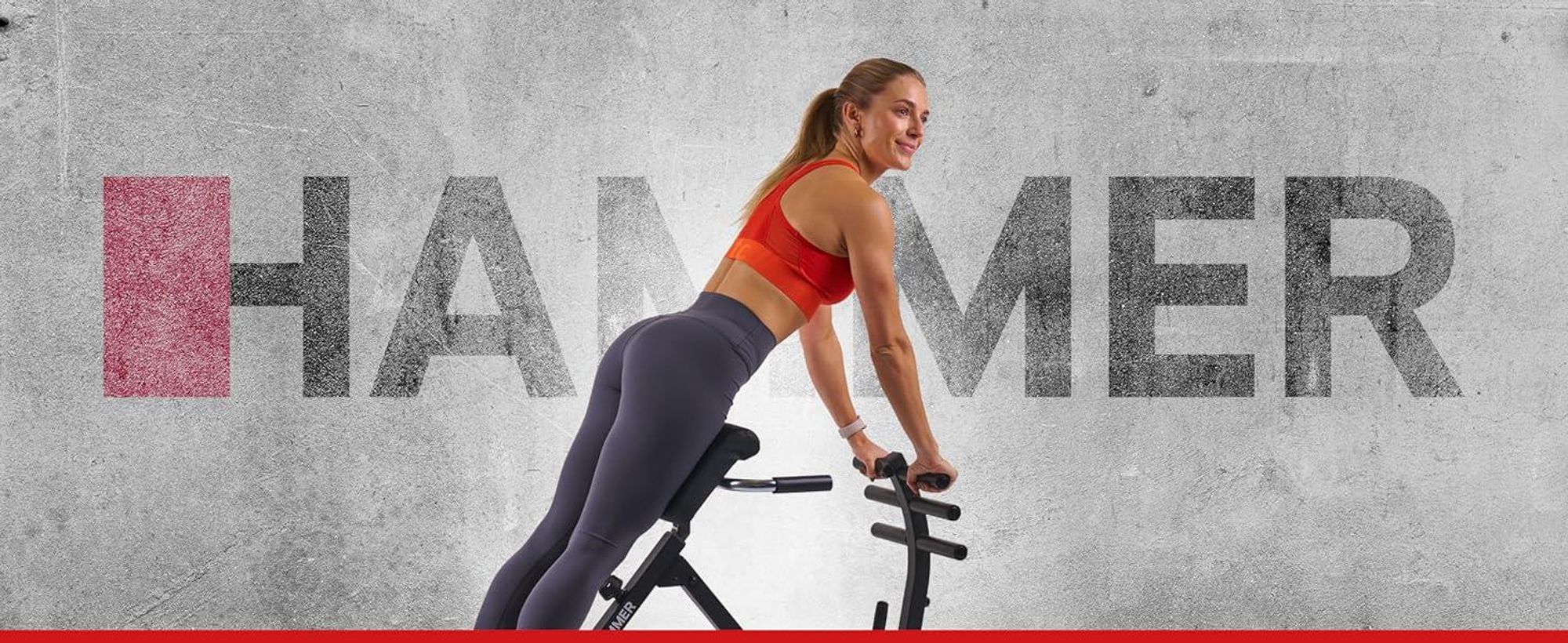HAMMER Rückentrainer Tricon Flex, 3 in 1 Rücken-Komplett-Trainer