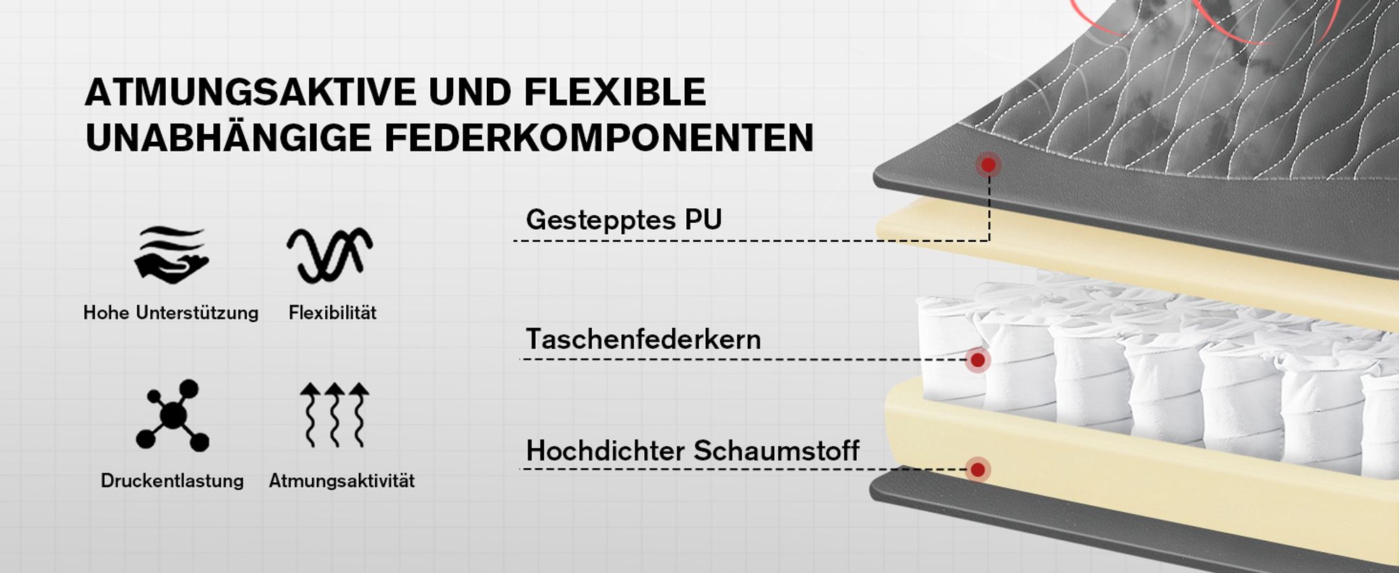 GTPLAYER Gaming-Stuhl Gamer Stuhl, Ergonomischer Bürostuhl mit Fußstütze, Gaming Sessel 150 kg Belastbarkeit, Kopfstütze und Lendenstütze grau