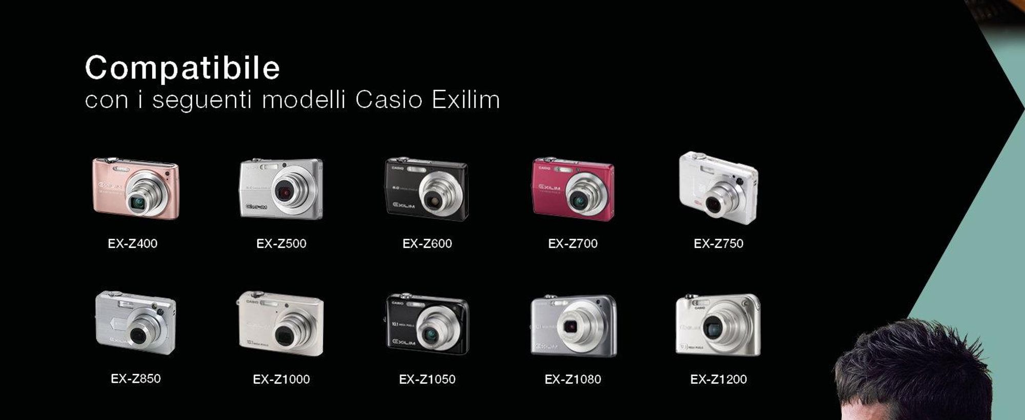 CELLONIC 1x Batteria per Fotocamera Compatibile con Casio CA-26 (Exilim EX-Z750), Exilim EX-FC100, Exilim EX-Z750, NP-40 – (950mAh , 3.7V)