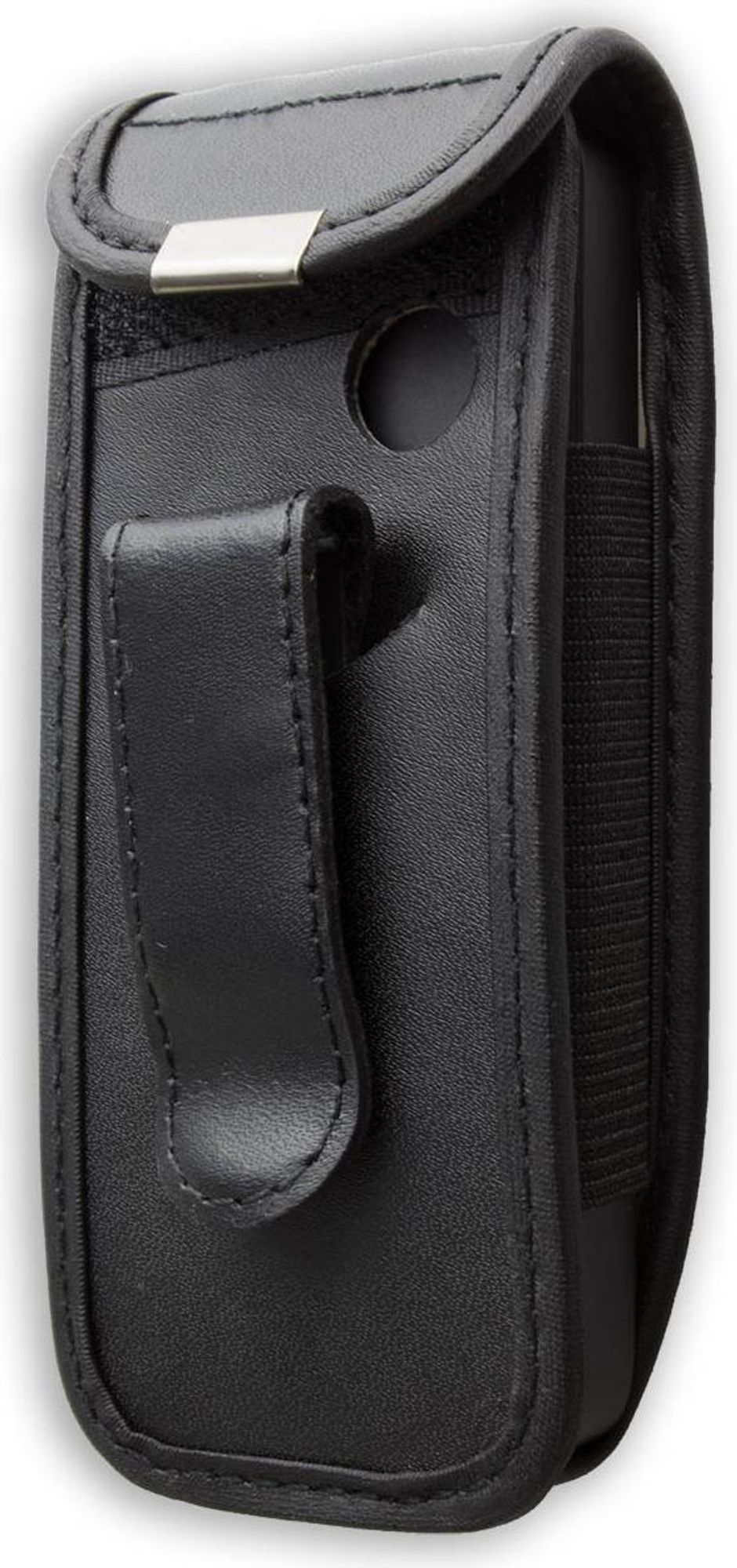 caseroxx Ledertasche mit Gürtelclip kompatibel mit Nokia 105 aus Echtleder, Tasche mit Gürtelclip und Sichtfenster Bild 3