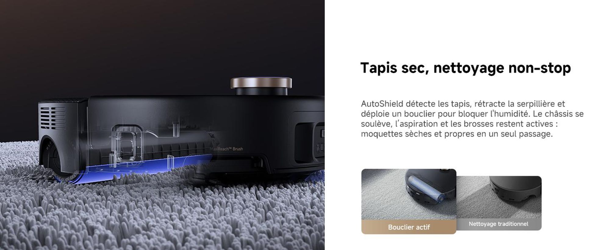 MOVA Z60 Ultra Roller Complete – Robot aspirateur 28 000 Pa avec HydroForce™, DuoSolution™, StepMaster™ 2.0, LiftPro™ et AutoShield™