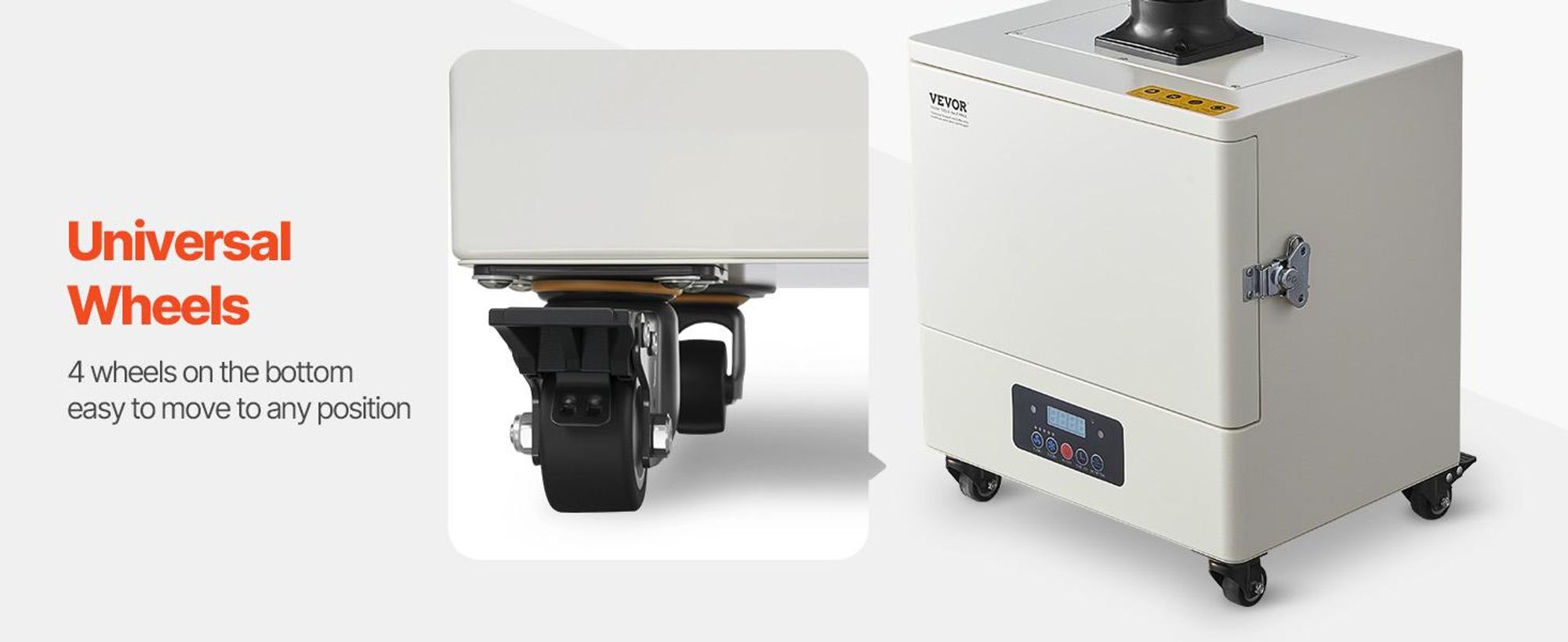VEVOR Lötdampfabsauger mit doppelten Schläuchen, 275W bürstenloser Lötrauchabsauger mit 4-Stufen-Filtern & 10 Geschwindigkeiten, 380m³/h starke Saugkraft Rauchreiniger für Löten, Lasergravur, DIY-Schweißen, 450 m³/h
