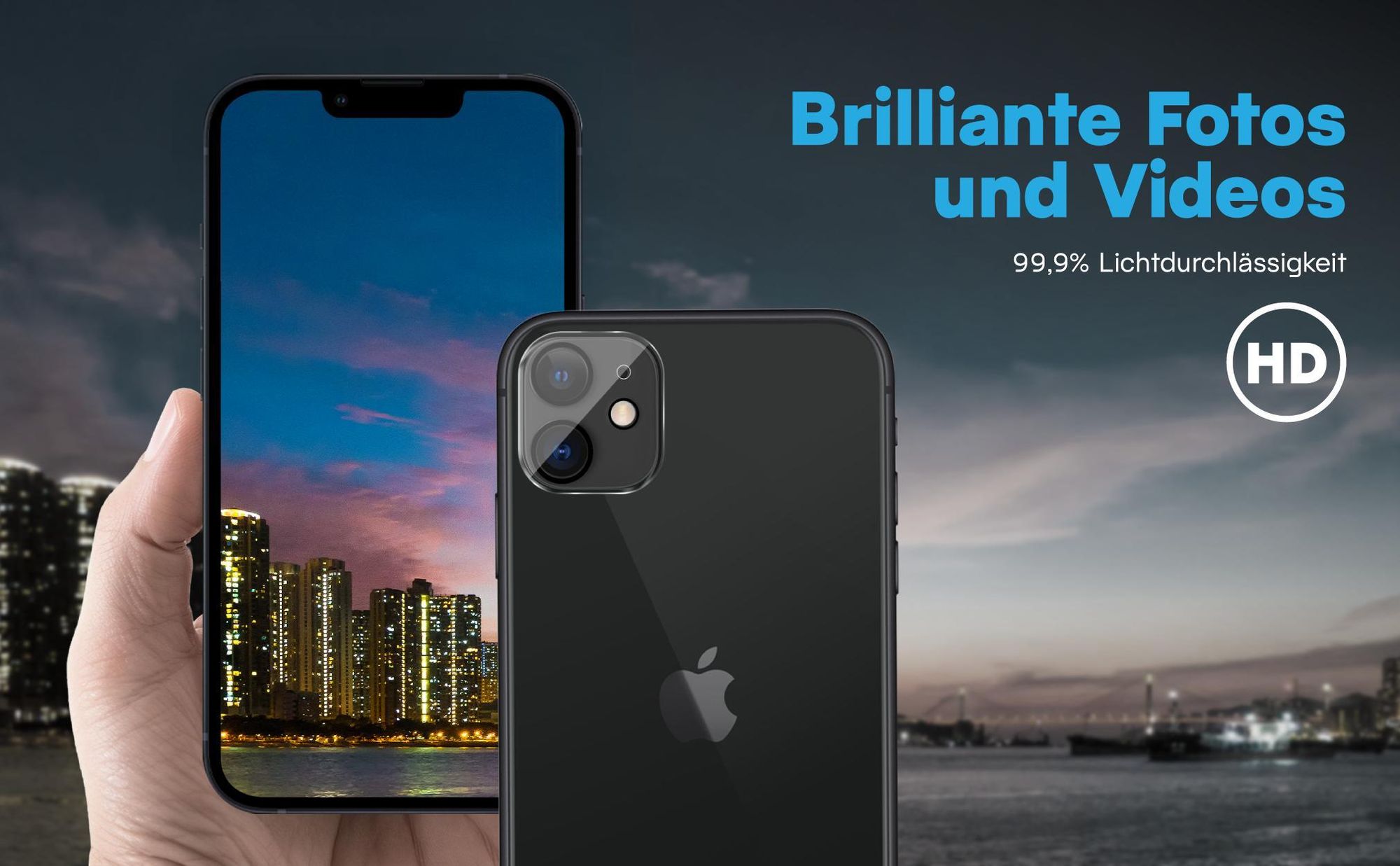 Brilliante Bildqualität mit dem Apple iPhone 11 dank 99,9% Lichtdurchlässigkeit