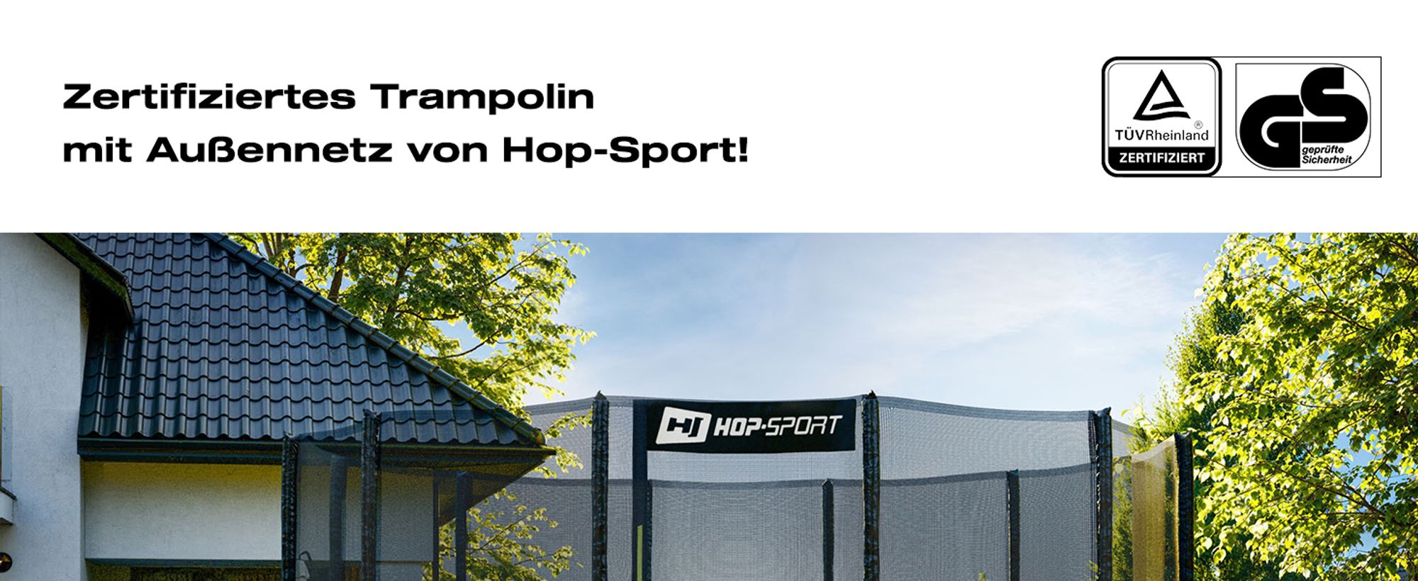 Trampolin Outdoor Gartentrampolin 427cm 14FT Hop-Sport
