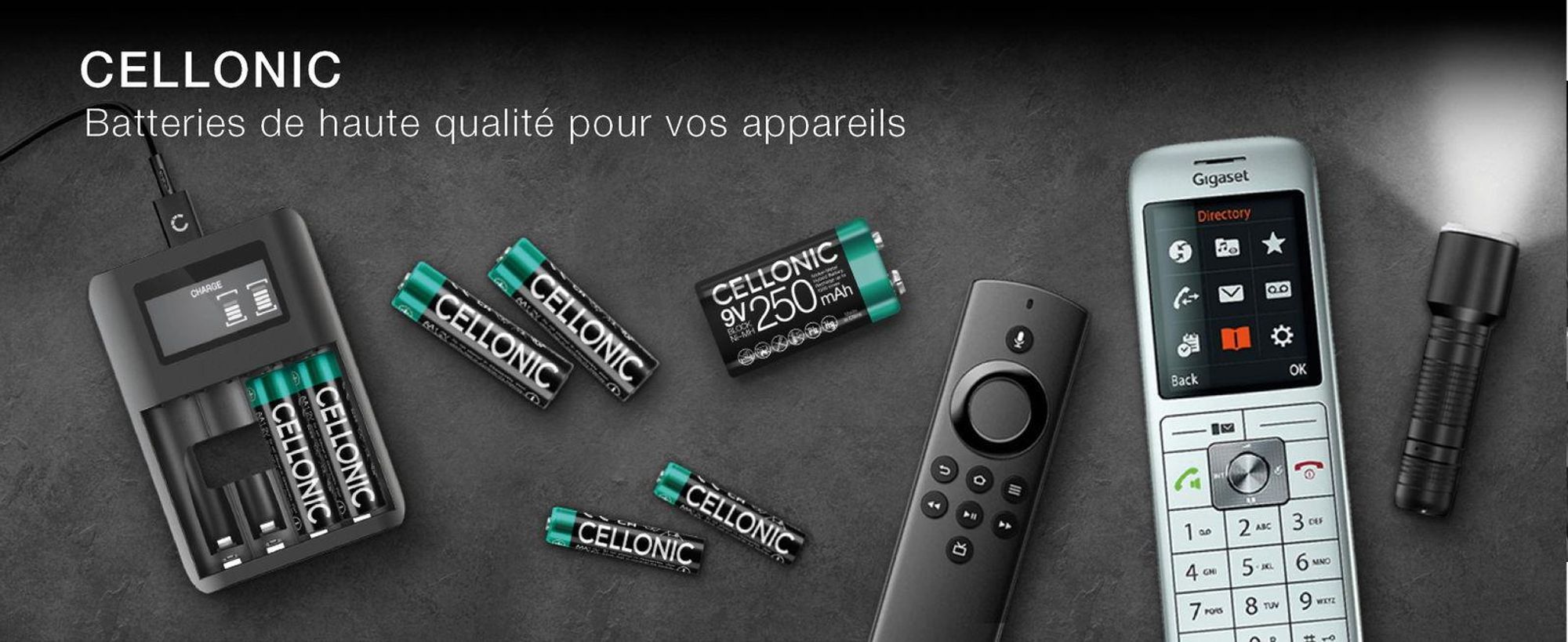 Cellonic Piles rechargeables AAA - 1000mAh - préchargées, durables, longue durée de vie - 4x Accus rechargeable AAA / Micro / R03 / LR03 NiMH  batteries