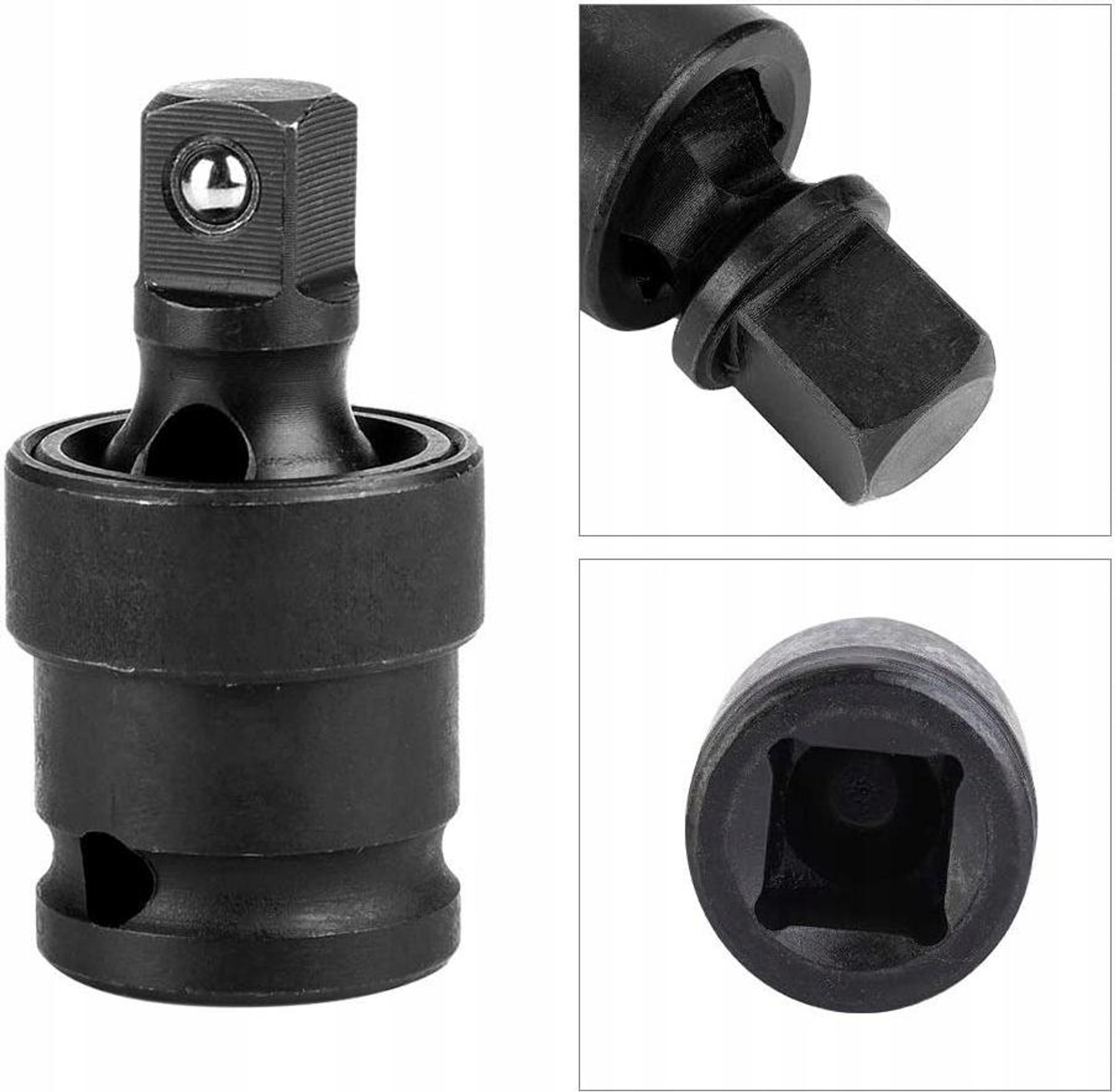 GEKO | adapter przegubu, 1/2 cala, CR-MO, odporny na uderzenia, przegub uniwersalny, przegub elastyczny, przegub kulowy