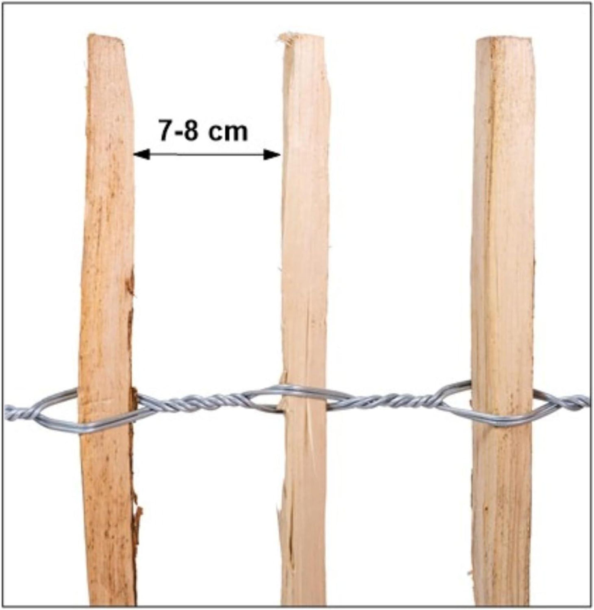 Ogrodzenia Wiklinowe Staketenzaun H:50 cm L:5m Lattenabstand 7-8 cm Gartenzaun Beetumrandung Haselnuss Holz Steckzaun Holzzaun Zaunelemente Rollzaun Rollboarder