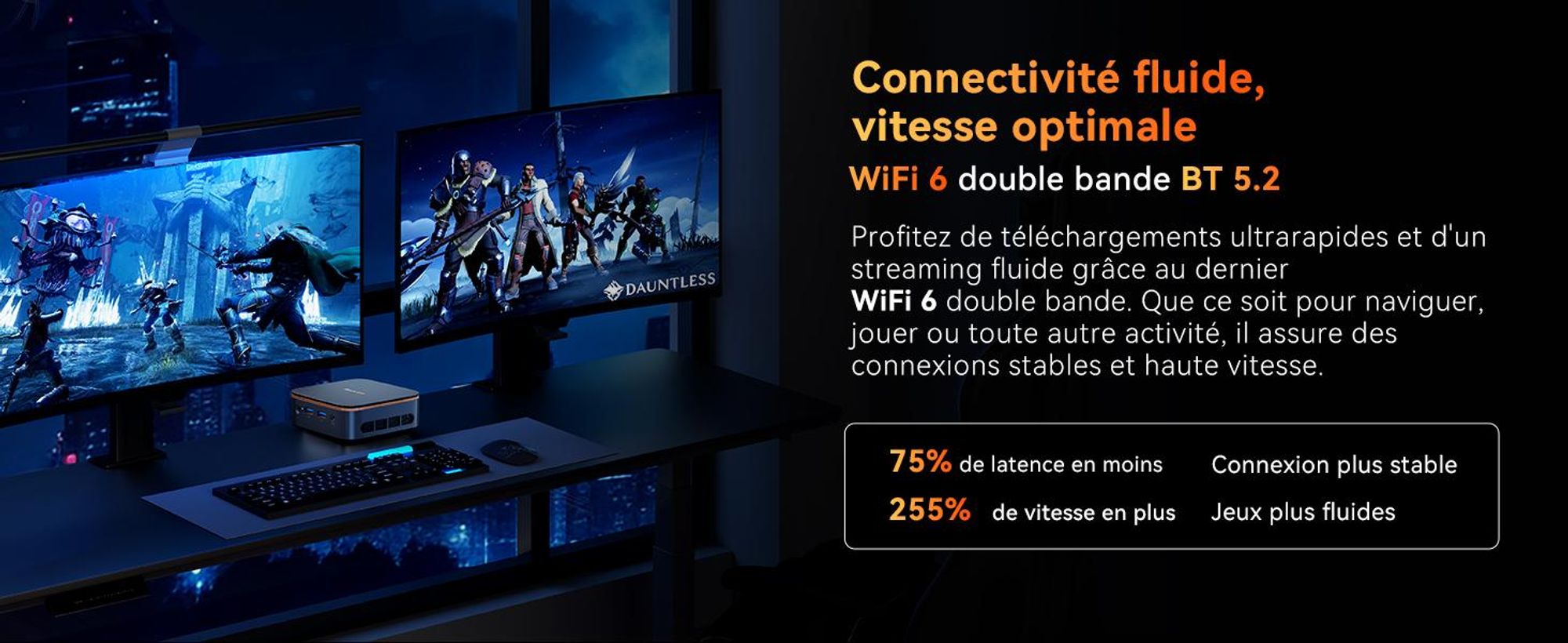Blackview MP20 Intel Twin Lake N150 DesktopPC, Win11Pro 3,6 GHz, 16GB RAM 512GB SSD M.2 Mini ordinateur, 4K Dual Display,WiFi 6, pour la maison Bureau