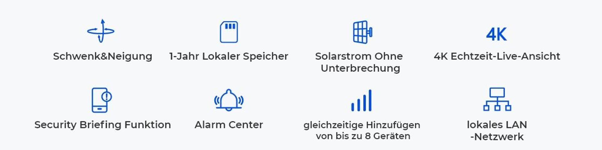 Reolink Argus PT Ultra+Solarpanel mit Home Hub, 4K 8MP Akku Überwachungskamera Set, 5/2,4 GHz WiFi, 360° Schwenkbar, Nachtsicht, mit 64GB SD-Karte