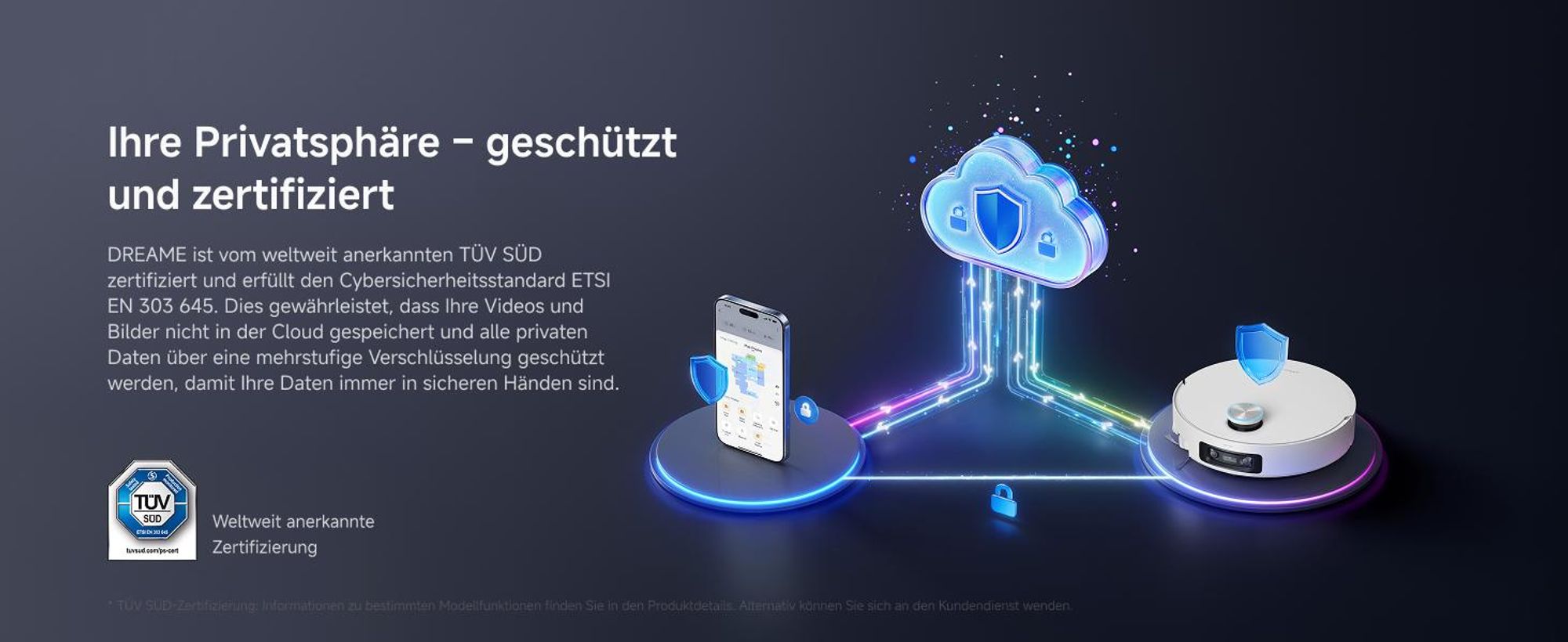DREAME X60 Pro Ultra Complete Saug- und Wischroboter mit Wischfunktion,42KPa,DuoBrush 2.0,KI Omni 3.0,10cm Anhebung,100°C Wischmopp,100% Entwirrung