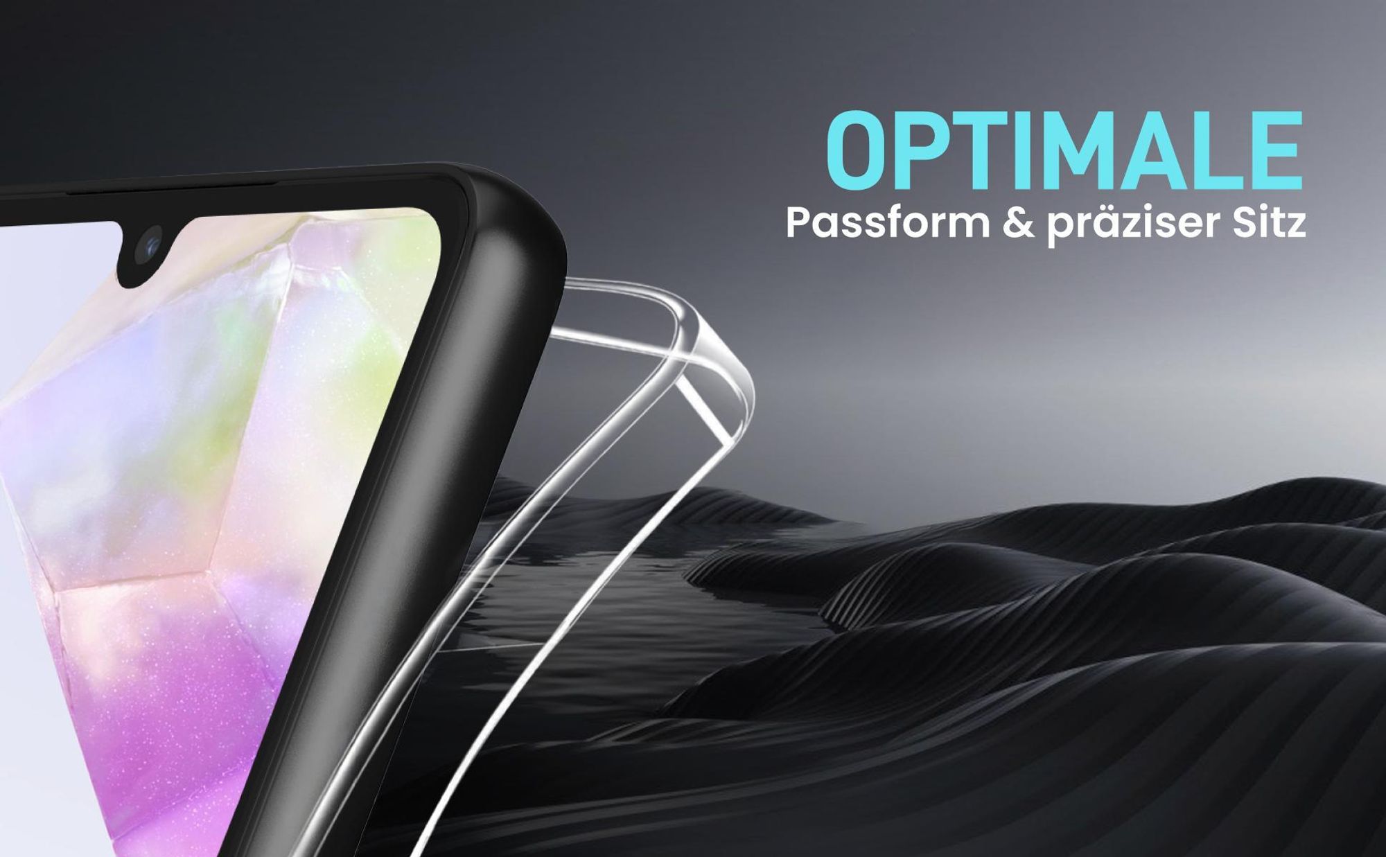 Leichte und elastische Schutzhülle für Samsung Galaxy A35 5G mit angenehmer Oberfläche