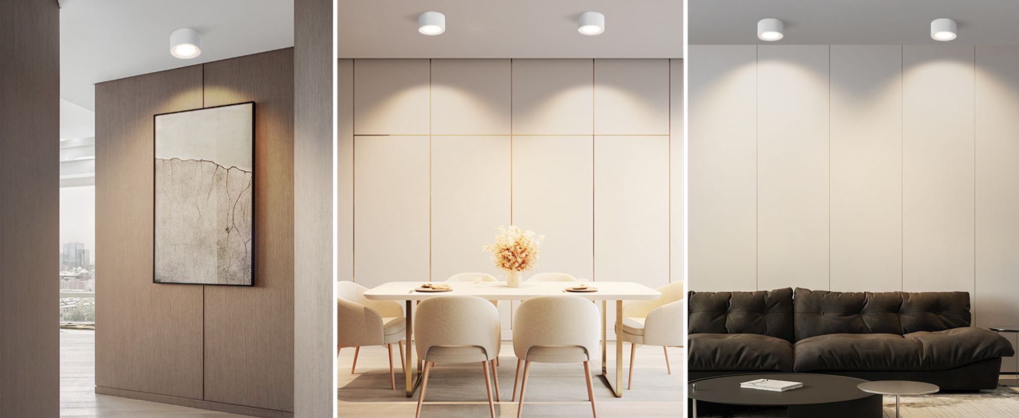 ZMH Aufbauspot rund Aufbaustrahler weiß Aufbauleuchte GX53 Deckenspots flach Spots Deckenleuchte Aufputz aus Gips Modern klein Deckenlampe Max.10W für Wohnzimmer Esszimmer  Ohne Leuchtmittel